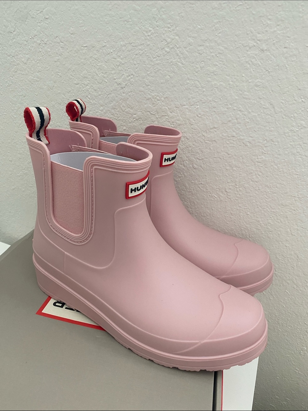 Hunter Tabitha Medium Pink Rain Boots